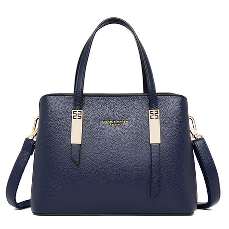Women's Leather Trendy Hand & Shoulder Bag