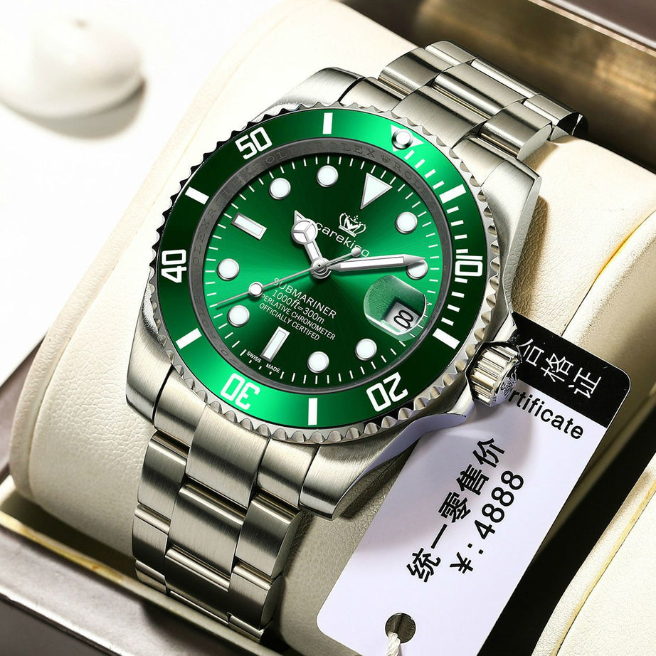 Men's Waterproof Luminous Single Calendar Watch