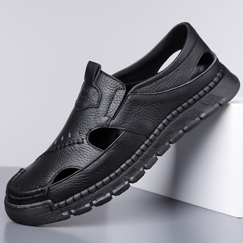 Men's Leather Breathable Casual Sandals
