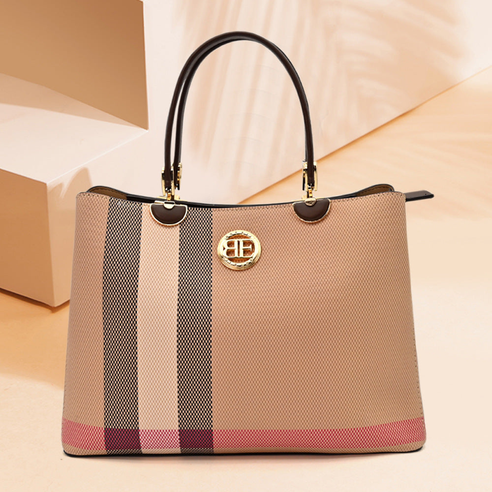 Women's Leather Trendy Large Capacity Handbag