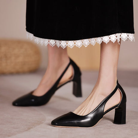 Women's Leather Casual Fashion Slip On Shoes