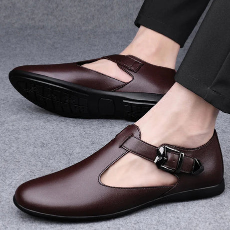 Men's Genuine Leather Casual Sandal Shoes