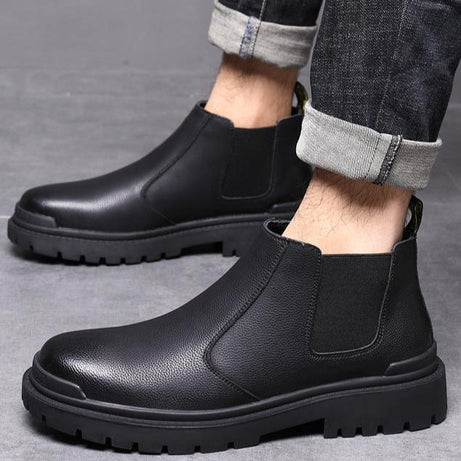 Men's British Style Leather Chelsea Boots