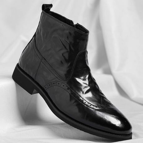 Men's Leather Chelsea Boots British style Shoes