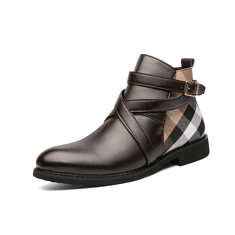Men's British Style High-Top Martin Boots Shoes