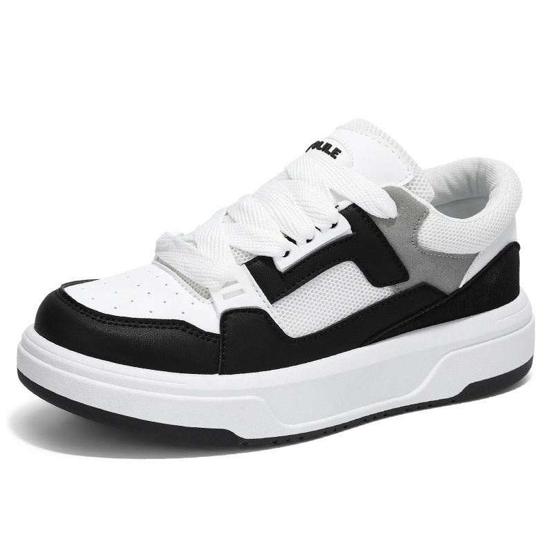 Men's Color Matching Low-top Lace-up Shoes