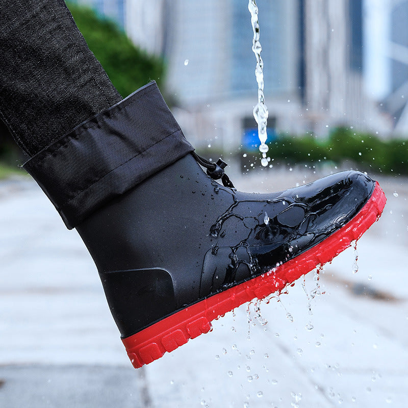 Men's High-Top Waterproof Rain Boot