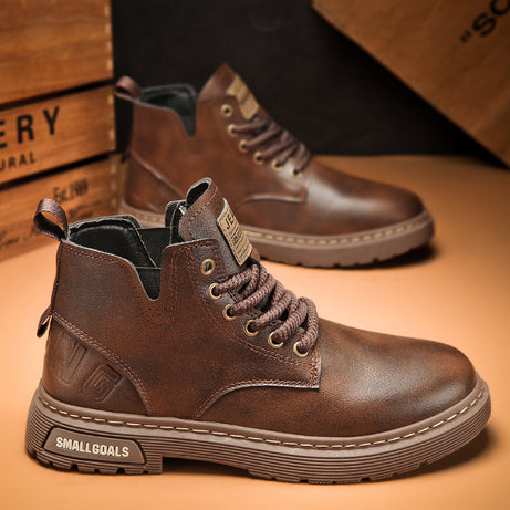 Men's British Style High-Top Casual Martin Boots