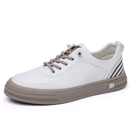 Men's Leather Flat Bottom Casual Shoes