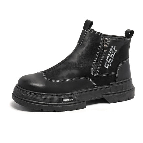 Men's Leather Chelsea Boots High-Top Fashion Boots