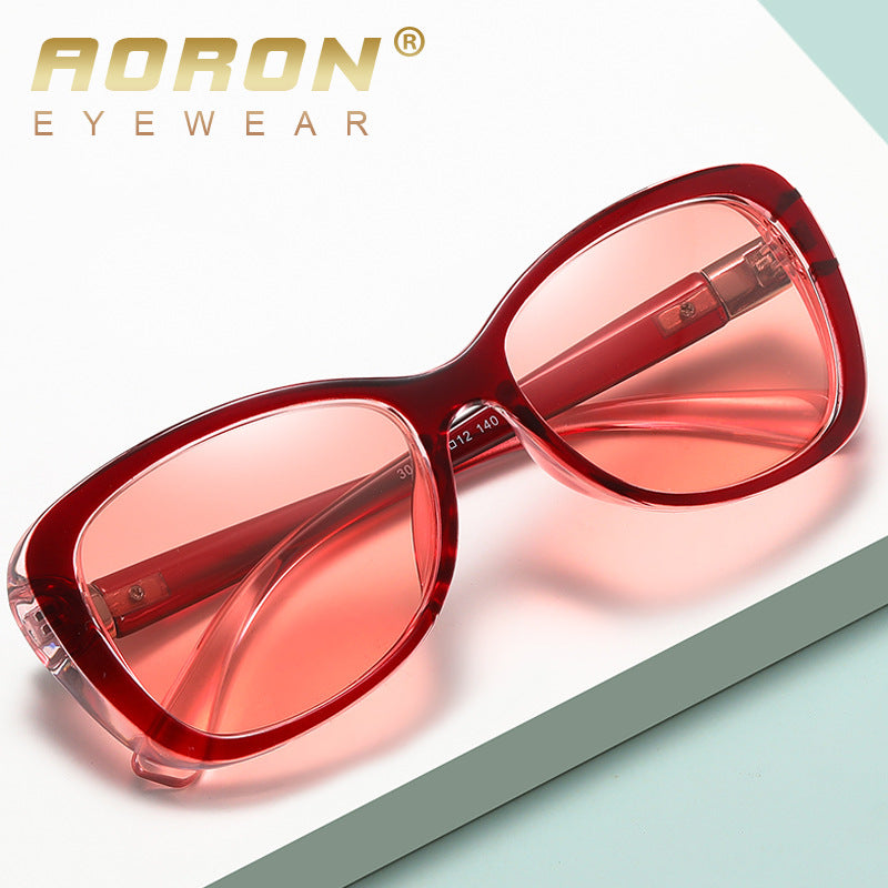 Women's Polarized Metal Small Frame Color-changing Sunglasses