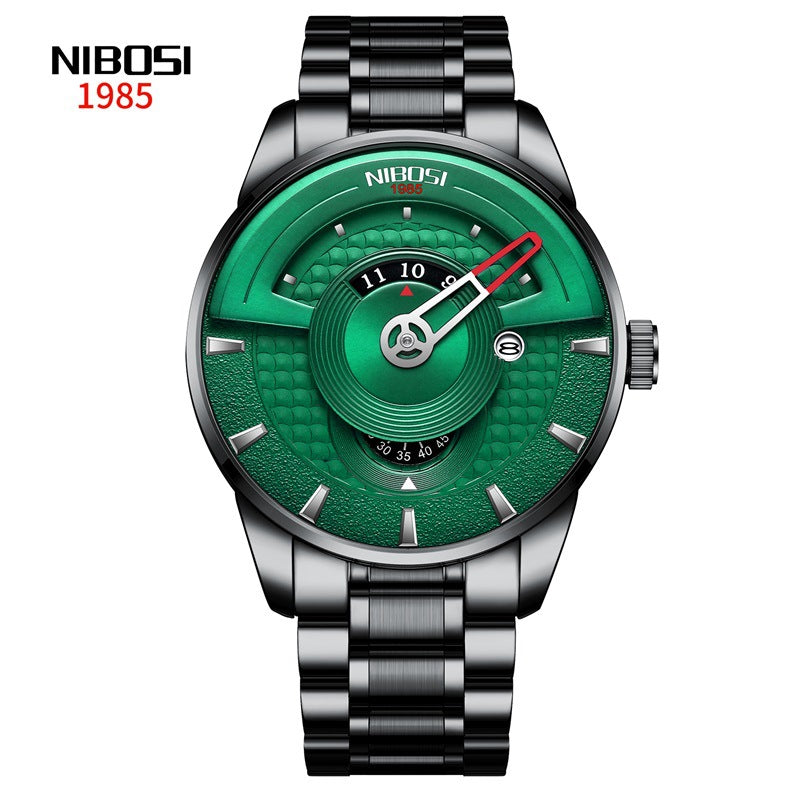Men's Steel Belt Small Display Quartz Watch
