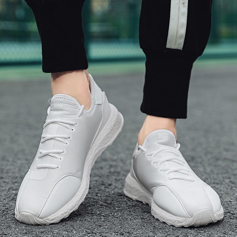 Men's Lace-up Solid Color Simple Casual Shoes