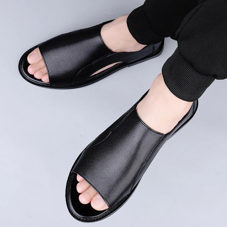 Men's Leather Breathable Casual Sandals