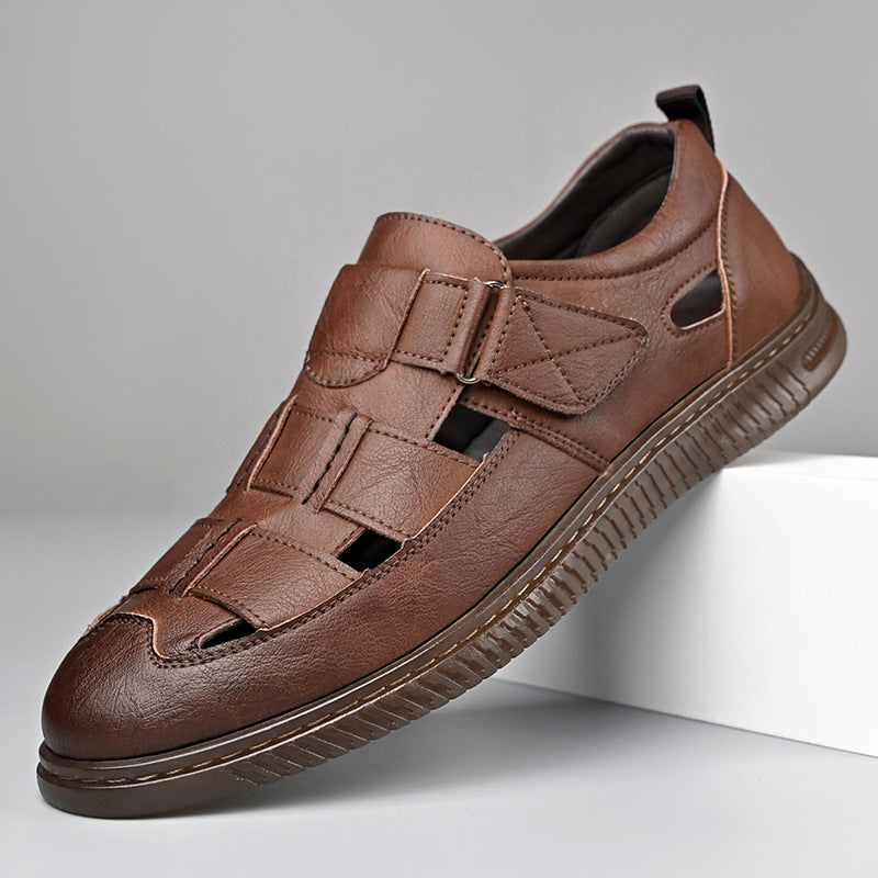 Men's Leather Fashion Trendy Casual Sandals