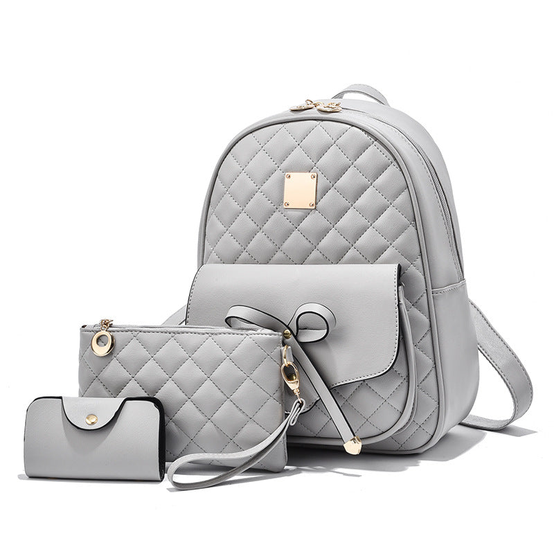 Women's Backpack Trend Child & Mother Three-Piece Set Bags