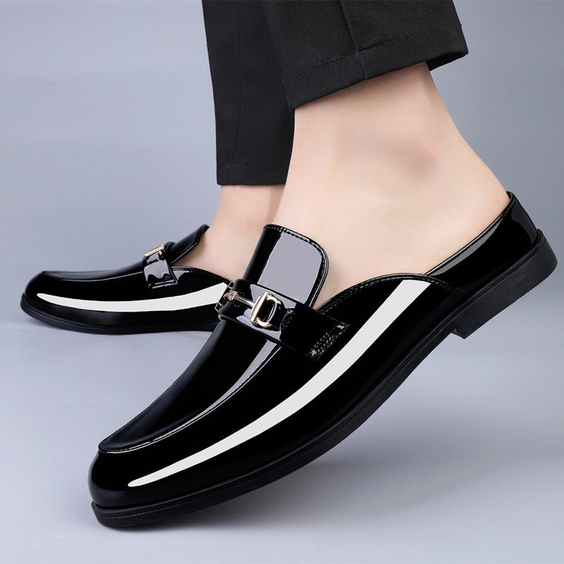 Men's Loafers Glossy & Crocodile Pattern Shoes
