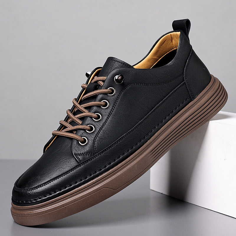 Men's Leather Trendy Versatile Casual Shoes