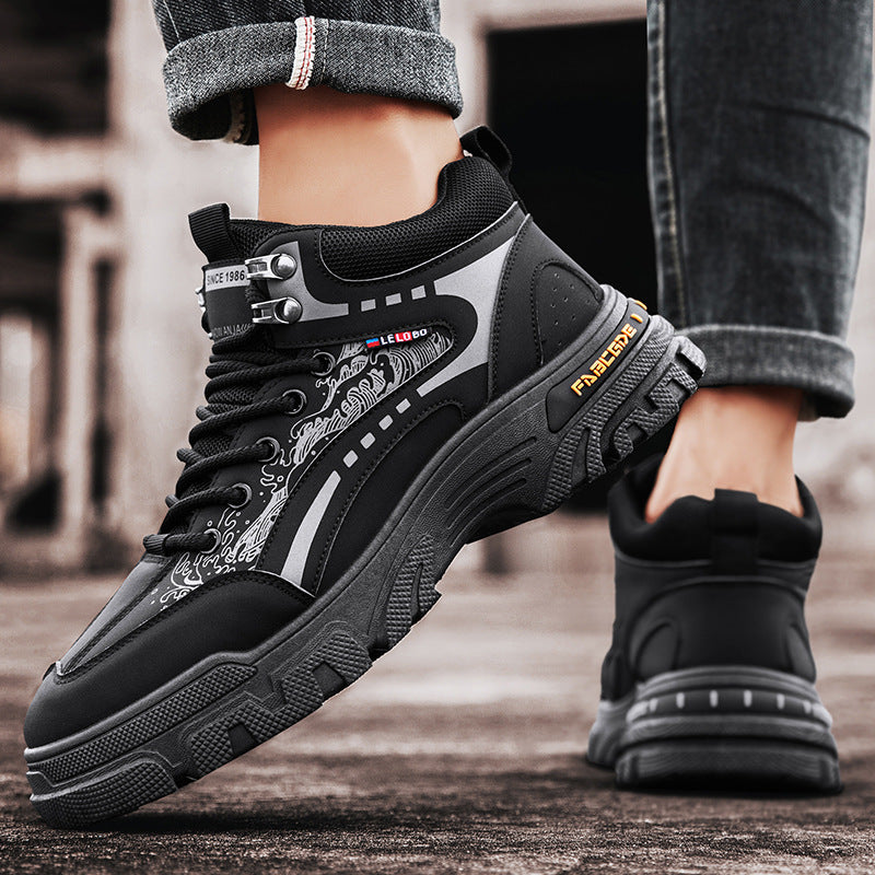 Men's Outdoor High-Top Thick-Soled Martin Boots shoes