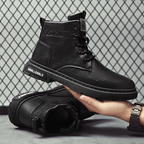 Men's High-Top Martin Boots Leather Shoes