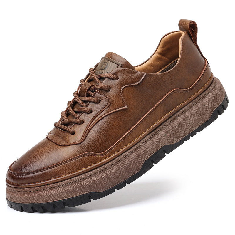 Men's Leather Versatile Trendy Casual Shoes