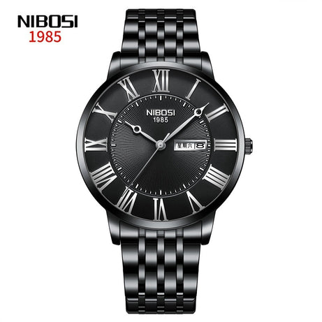 Men's Simple Gold Steel Belt Quartz Watch