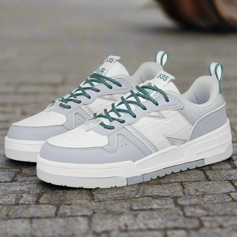 Men's Super Fiber Leather Casual Sneakers