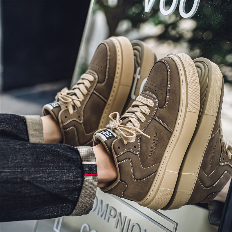 Men's Leather Trendy Fashion Casual Shoes