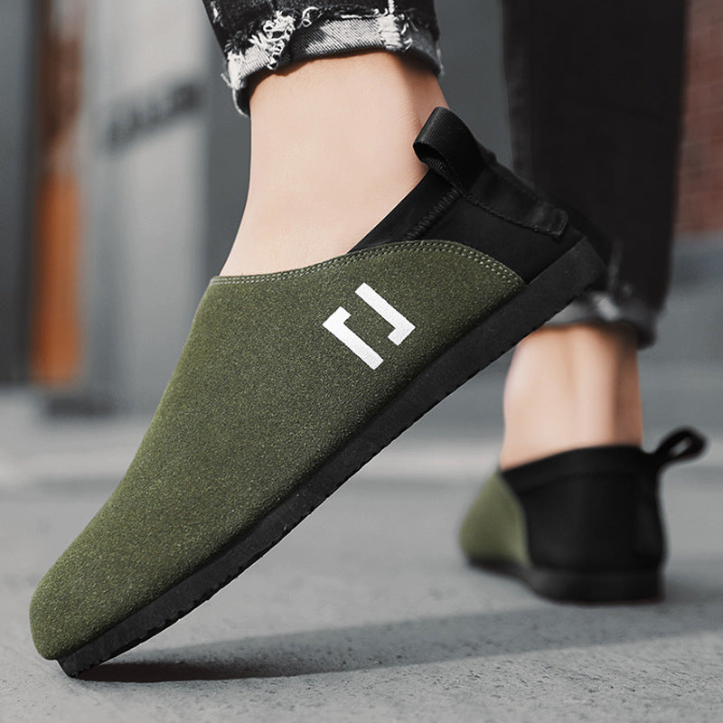 Men's Low-top Solid Color Lazy Casual Shoes