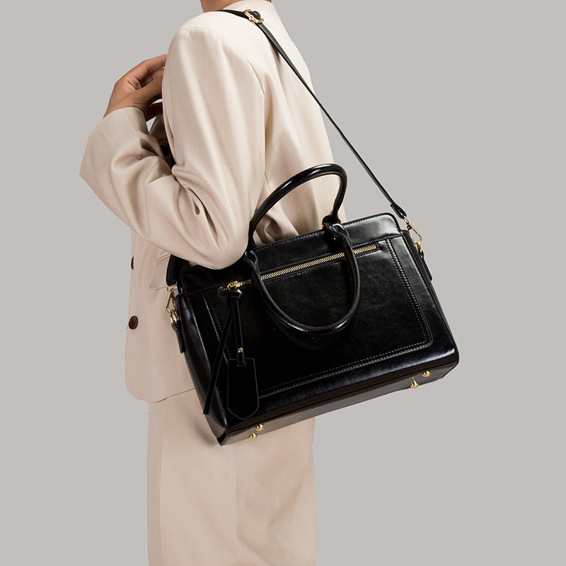 Women's Leather Stylish Big Handbags Set