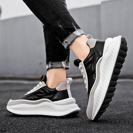 Men's Leather Fashion Outdoor Running Shoes