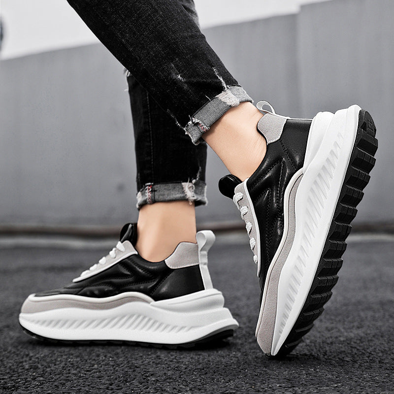 Men's Leather Fashion Outdoor Running Shoes