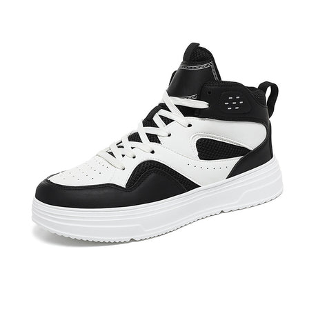 Men's Leather Mesh Breathable Outdoor Casual Shoes