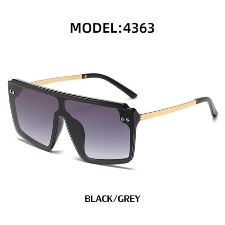 Women's Large Frame Fashion Integrated Sunglasses