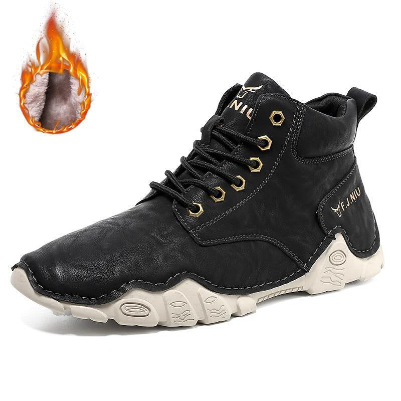 Men's Fashion Leather Casual Martin Boots