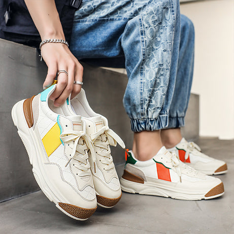 Men's Casual High Quality Broadcast Leather Trendy Shoes