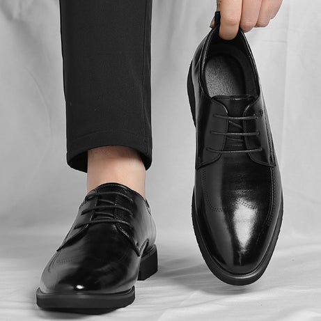 Men's Leather Fashion Trend British Style Casual Shoes