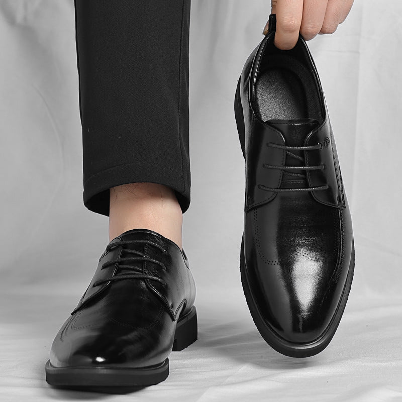 Men's Leather Fashion Trend British Style Casual Shoes