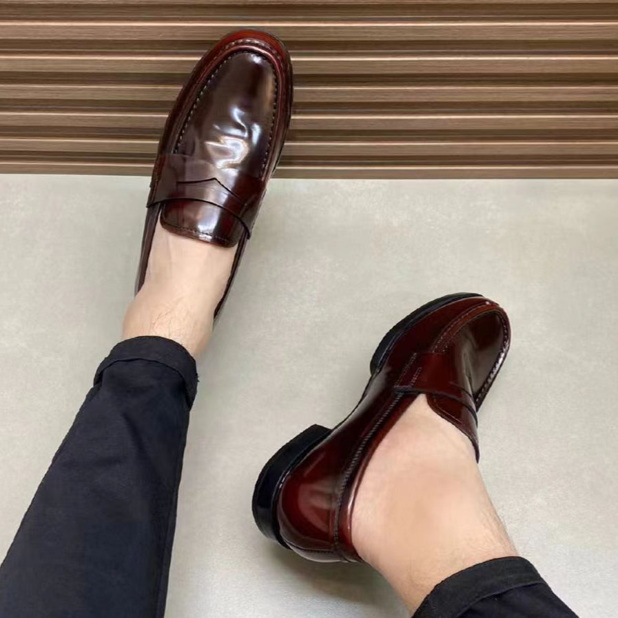 Men's Leather High-end Loafers Casual Shoes