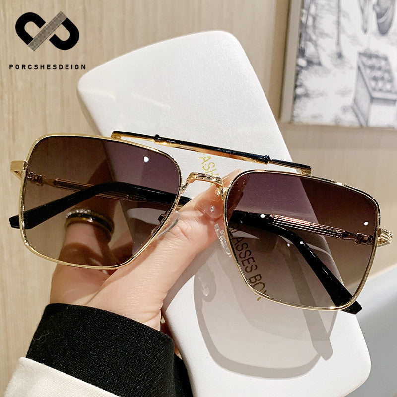 Women's Metal Trendy Sunshade UV-proof Sunglasses