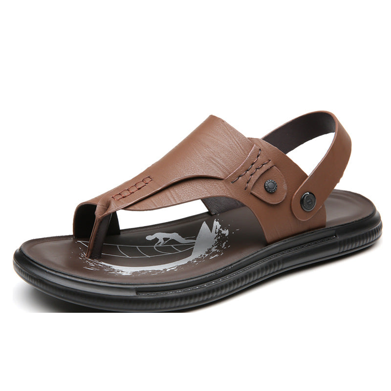 Men's Leather Fashionable Casual Sandals
