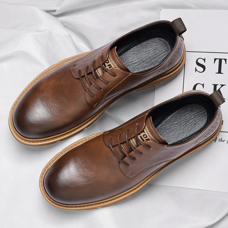 Men's Leather British Style Casual Shoes