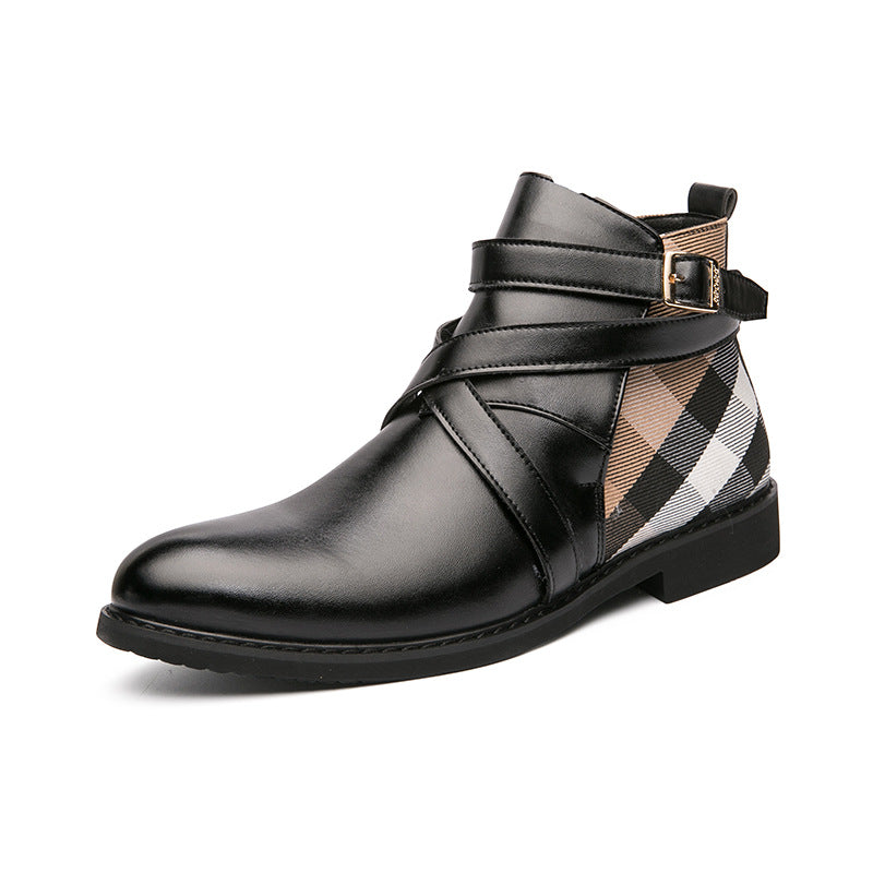 Men's British Style High-Top Martin Boots Shoes