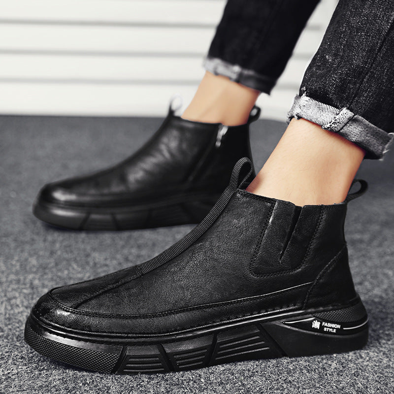 Men's British Style Martin Boots Fashion Trend Shoes