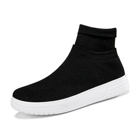 Men's Breathable Mesh High-Top Thick-Soled Shoes