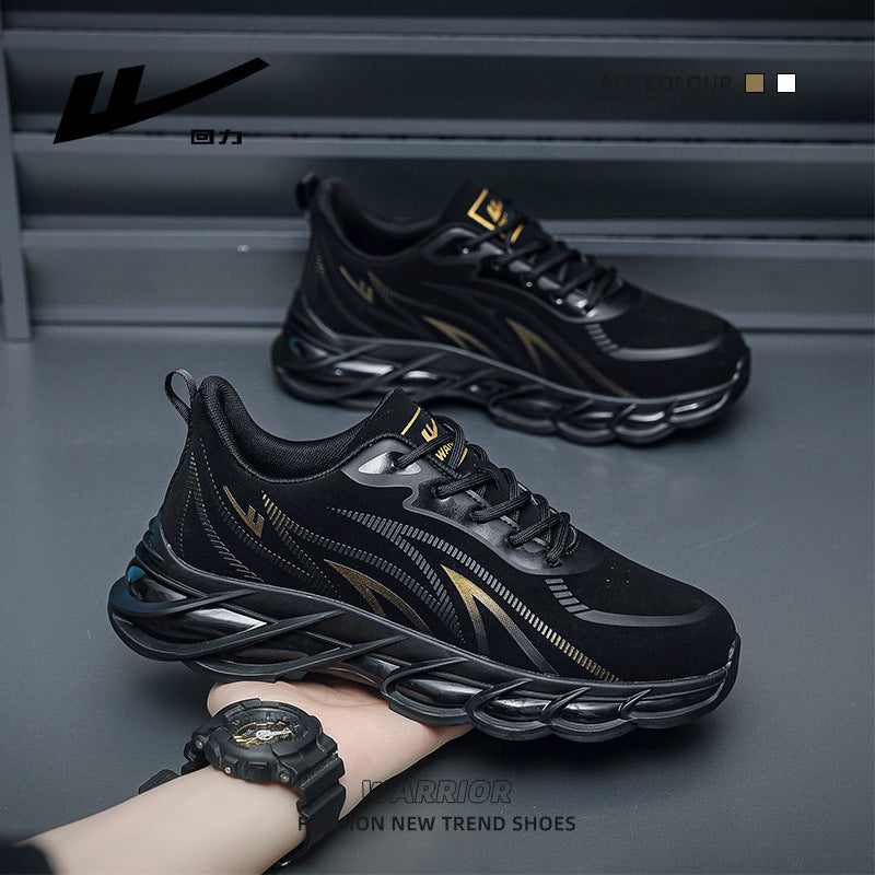 Men's Breathable Trendy Casual Sneakers - Black