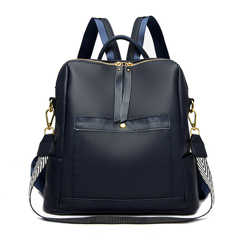 Women's Leather Multi-Purpose Stylish Casual Backpack