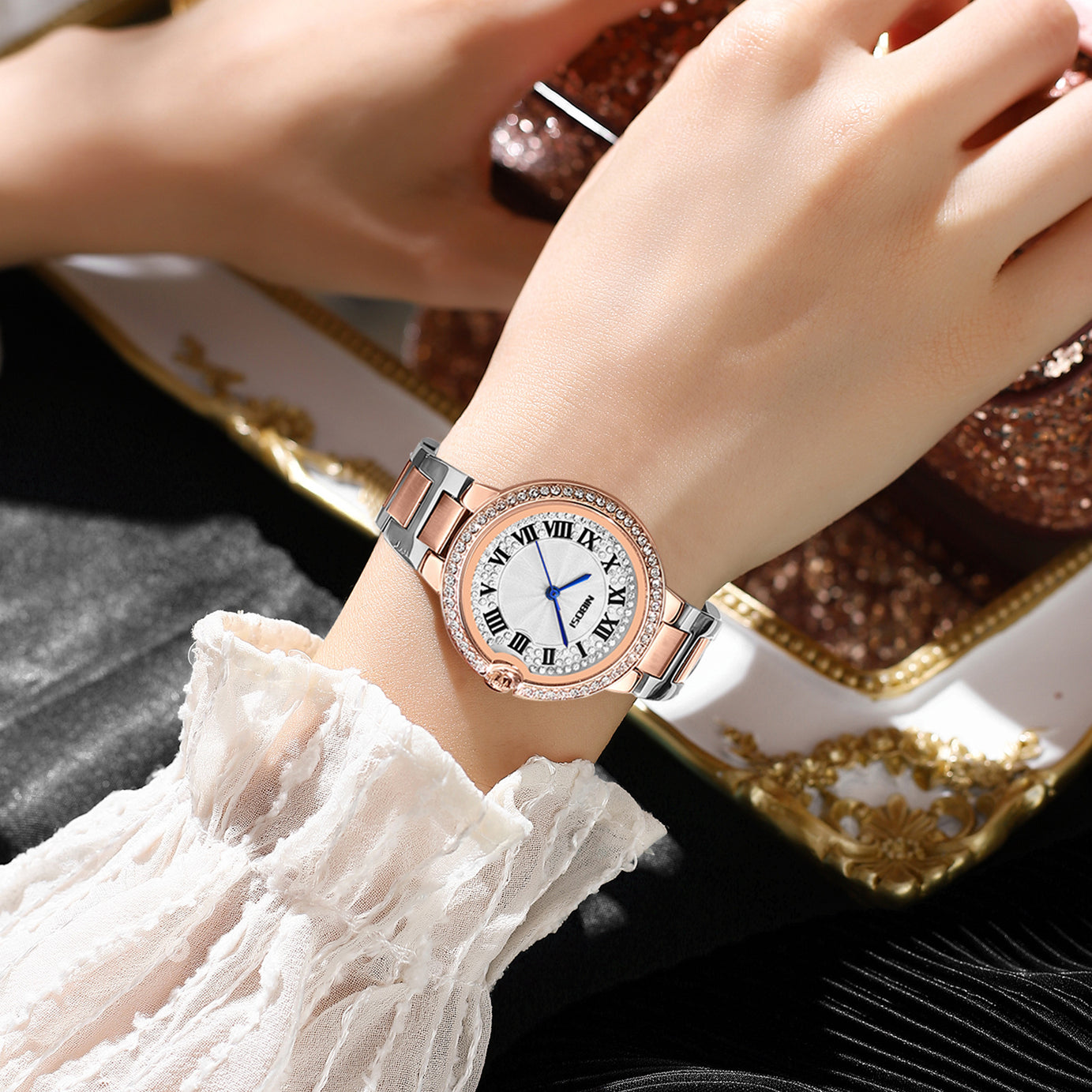 Women's Steel Belt Waterproof  Watch