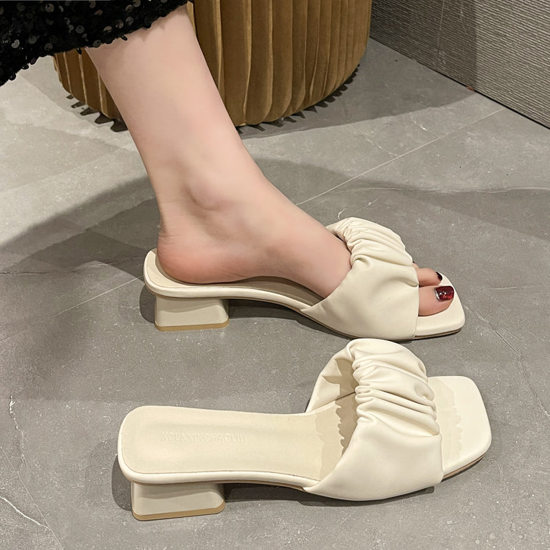 Women's High-heeled Slippers