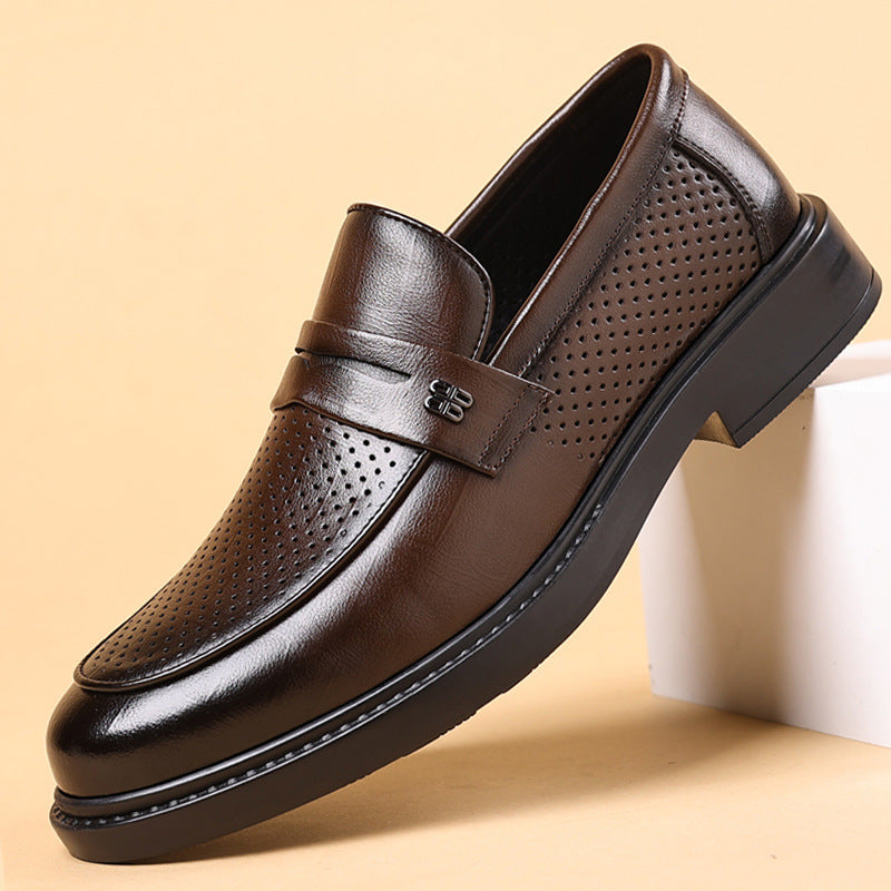 Men's Breathable Formal Leather Shoes (In Stock)